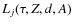 $L_j(\tau, Z, d, A)$