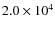 $2.0 \times10^{4}$