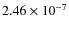 $2.46\times 10^{-7}$
