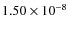 $1.50\times 10^{-8}$