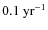 $0.1~{\rm yr}^{-1}$