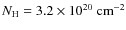 $N_{\rm H} =3.2 \times 10^{20}~{\rm cm}^{-2}$