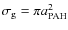 $\sigma_{\rm g} = \pi a_{\rm PAH}^{2}$