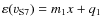 $\varepsilon(v_{\rm S7}) = m_{1}x+q_{1}$