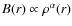 $B(r) \propto \rho^{\alpha}(r)$