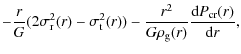 $\displaystyle -\frac{r}{G}(2\sigma_{\rm r}^{2}(r)-\sigma_{\rm t}^{2}(r))-\frac{r^{2}}{G\rho_{\rm g}(r)}\frac{{\rm d}P_{\rm cr}(r)}{{\rm d}r},$