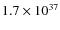 $1.7\times 10^{37}$