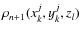 $\rho_{n+1}(x_k^j,
y_k^j, z_l)$