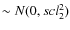 $\sim N(0, scl_2^2)$