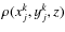 $\rho (x_j^k, y_j^k, z)$