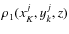 $\rho_1(x_K^j, y_k^j, z)$