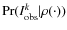 $\Pr(I_{\rm obs}^k\vert\rho(\cdot))$