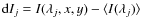 ${\rm d}I_j=I(\lambda_j,x,y)-\langle I(\lambda_j)\rangle$