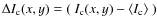 $\Delta I_{\rm c}(x,y) = (~ I_{\rm c}(x,y)-\langle I_{\rm c} \rangle~)$
