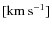$[\rm {km~s}^{-1}]$