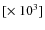 $[\times~10^{3}]$