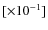 $[\times10^{-1}]$
