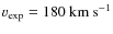 $v_{\rm exp} = 180~\rm {km~s}^{-1}$