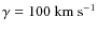 $\gamma=100~\rm {km~s}^{-1}$