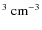 $^{3} \rm ~cm^{-3}$