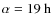 $\alpha=19\:{\rm h}$