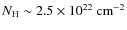 $N_{{\rm H}}\sim 2.5\times 10^{22}\:{\rm cm}^{-2}$