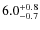 $6.0^{\rm +0.8}_{-0.7}$