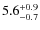 $5.6^{\rm +0.9}_{-0.7}$