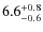$6.6^{\rm +0.8}_{-0.6}$