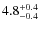 $4.8^{\rm +0.4}_{-0.4}$