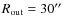 $R_{\rm out}=30\hbox{$^{\prime\prime}$ }$