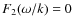 $F_{2}(\omega /k)=0$