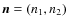 $\vec{n}=(n_1,n_2)$