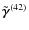 $\tilde{\vec\gamma}^{(42)}$
