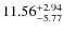 $11.56^{\rm +2.94}_{-5.77}$