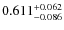 $0.611^{\rm +0.062}_{-0.086}$