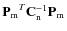 $\mathbf{P_{\rm m}}^T\mathbf{C}_{\rm n}^{-1}\mathbf{P_{\rm m}}$