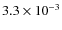 $3.3\times 10^{-3}$