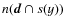 $n({\vec d}\cap s(y))$