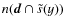 $n({\vec d}\cap \tilde{s}(y))$