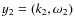 $y_{2}=(k_2,\omega_2)$