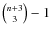 ${n+3 \choose 3}-1$