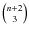 ${n+2 \choose 3}$