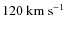 $ 120
~ {\rm km ~ s^{-1}}$
