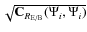 $\sqrt{\mathbf C_{R_{{\rm E}/{\rm B}}}(\Psi_i,\Psi_i)}$