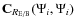$\mathbf C_{R_{{\rm E}/{\rm B}}}(\Psi_i,\Psi_i) $