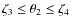 $\zeta_3 \leq \theta_2 \leq \zeta_4$