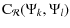 $\displaystyle {\rm C}_{\mathcal R}(\Psi_k, \Psi_l)$