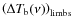 $\left(\Delta T_{\rm b}(\nu)\right)_{{\rm limbs}}$