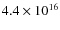$4.4\times10^{16}$